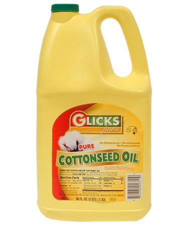 Glicks Finest, Pure Cottonseed Oil, 96oz Bottle