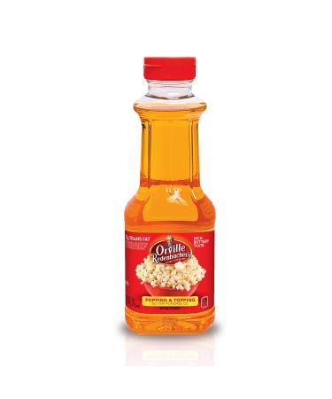 Orville Redenbacher's Popping & Topping Buttery Flavored Oil Keto Friendly 16 Fluid Ounce Pack of 6