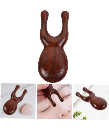 Magiclulu 3-Piece Wooden Nasal Scraper Set - Handheld Travel Tool for Natural Healthcare | Small Sandalwood Massage Device 9.00x3.50x1.50cm - Buy Online on GoSupps.com