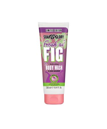 Soap & Glory Fresh as Fig Body Wash - Limited Edition Hydrating Body Wash for Refreshed Clean Skin - Removes Dirt Oil and Sweat - Scented with Notes of Plump Fig & Sparkling Lemon Blossom (250 ml)