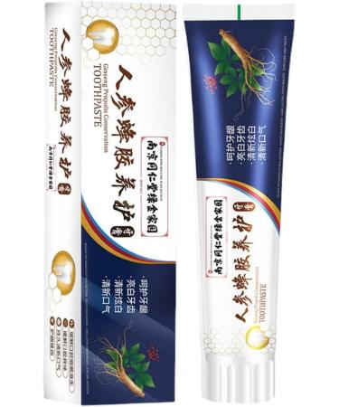  bellv Teeth Whitening Toothpaste - Ginseng Propolis Toothpaste for Bad Breath Control 100g Toothpaste Cleansing for Loose Teeth Toothpaste Care Toothpaste - Buy Online on GoSupps.com