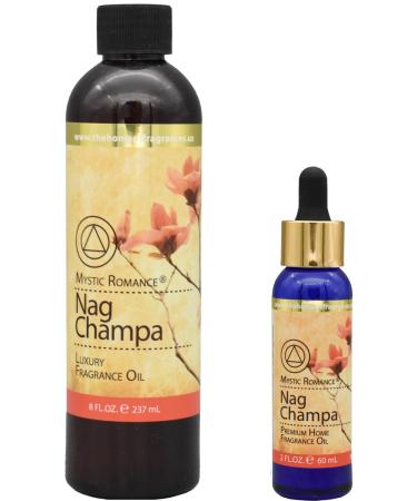 The Home of Fragrances - Set of 2 Bottles of Fragrance Oils - 2oz & 8oz (Nag Champa)