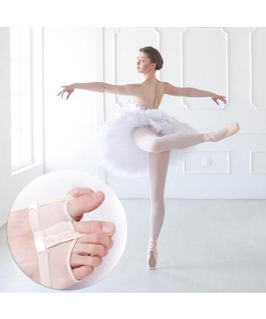 2-Pack Ballet Foot Tanga Socks | Forefoot Toe Pads for Ballet & Fitness | Protective Socks in Black & Skin Colors - Buy Online on GoSupps.com