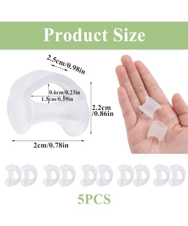 10pcs Transparent Gel Toe Separators for Overlapping Toes - Toe Corrector Fixator & Bunion Spreaders for Women and Men - Buy Online on GoSupps.com