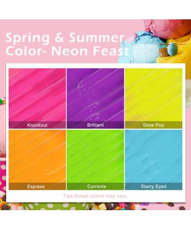 TOBEGLAM Neon Gel Nail Polish Set - 6PCS Vivacious Bright Colors for DIY Nail Art | Soak Off UV LED Polish Kit - Perfect Mother's Day Gift for Women - Buy Online on GoSupps.com