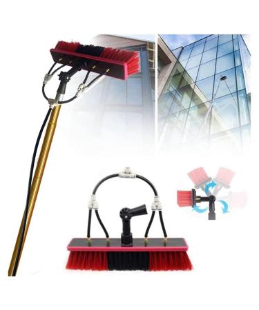 Water Fed Window Cleaning Pole Window Cleaner Kit Extended Cleaning Brush (Size : 12FT/3.6M)