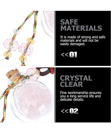 Minkissy 1pc Essential Oil Perfume Bottle Car Diffuser Auto Perfume Bottle Pendant Car Hanging Car Crystal Hanging Accessories Car Interior Ornament Crystal Car Glass Five Elements Stone Assorted Color - Buy Online on GoSupps.com