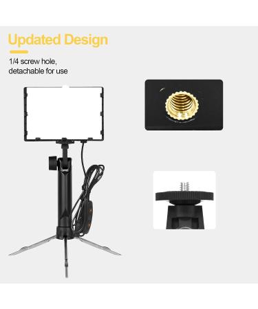 EMART Dimmable Photography Lighting Kit - 2 Pack Portable 60 LED Video Light for Game Streams, Conference Zoom, YouTube - Includes 4 Color Filters - Buy Online on GoSupps.com