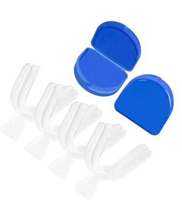 4PCS Dental Trays for Whitening Teeth Thin Thermoform Moldable Mouth Trays for Teeth Whitening Teeth Whitener Trays Kits Mouth Guard Care Oral Hygiene Tooth Tool