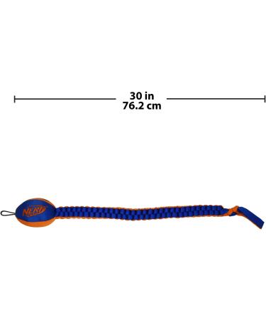 Nerf Dog Durable Toy 30 Tug Squeaking Football - Blue/Orange | Lightweight, Non-Toxic, BPA-Free - Buy Online on GoSupps.com