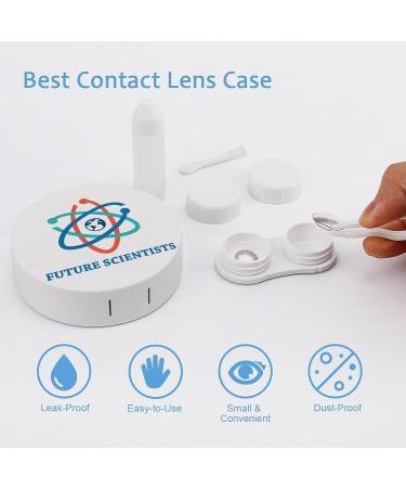 Buy Future Scientists Round Contact Lens Kit - Portable Storage Box with Mirror | Cute Lens Holder for International Shipping - Buy Online on GoSupps.com