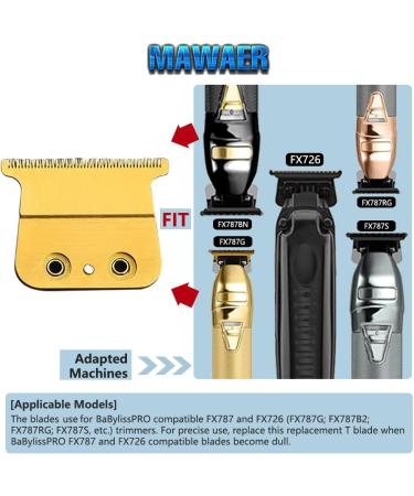 MAWAER FX Trimmer Blade with Ceramic Blades Compatible with BaBylissPRO FX787 & FX726 Trimmer FX707Z Replacement Blades for BaByliss PRO Barberology Trimmer Blade - Buy Online on GoSupps.com