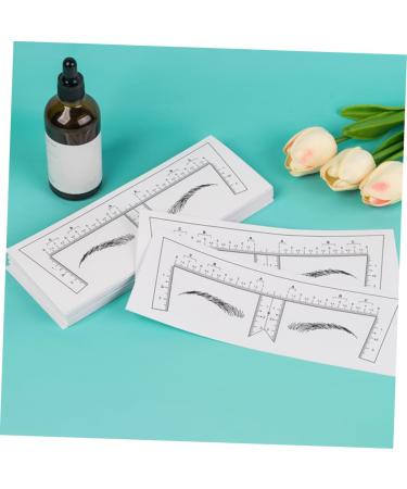 Gogogmee 100pcs Eyebrow Design Ruler Tool Shape Eyebrow Ruler Brow Shaping Template Eyebrow Trimming Supplies - Buy Online on GoSupps.com