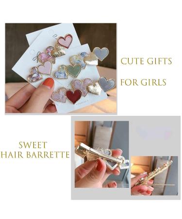 Yheakne Heart Hair Clip - Cute Pink Star Hair Accessory for Women & Girls | International Shipping Available - Buy Online on GoSupps.com