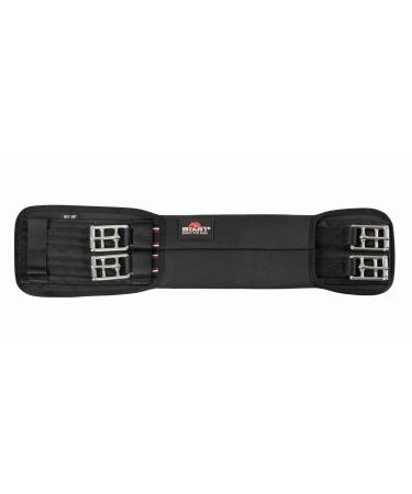 Saddle belt made of neoprene Start Elastic neoprene dressage collar belt with elastic band short belt for horses riding strap dressage long belt black dressage belt (black 50 cm) 50 cm black