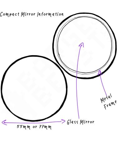 Leopard Print - 55mm Round Compact Mirror - Buy Online on GoSupps.com