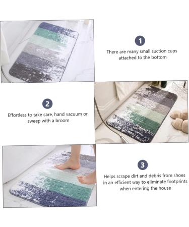 Parliky Non-Slip Mat Front Door Rug Outdoor Rug Pad Door Carpet Absorbent Bathroom Rugs Entrance Door Nordic 80x50cm Grey - Buy Online on GoSupps.com