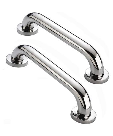 Grab Rail Armrest Grab Bar 2Pcs Stainless Steel Shower Grab Bar Handle Bathroom Balance Bar Safety Hand Rail Support Non-Slip Senior Assist