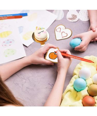 GNCLOUD Food Coloring Pens Edible Markers 10Pcs Fine and Thick Tip Food Grade Gourmet Writers for DIY Fondant Cakes Cookies Frosting Easter Eggs Baking Decorating 10 Count (Pack of 1) - Buy Online on GoSupps.com