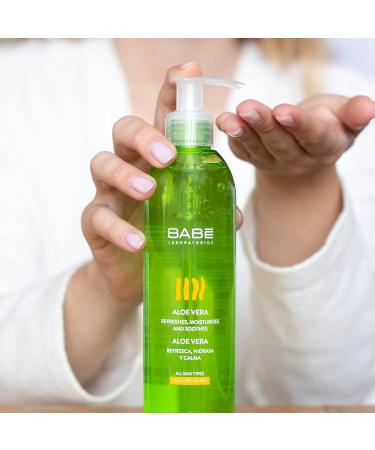 BABE Aloe Gel 300 ML - 100% Pure Soothing Gel for Skin | Buy Internationally - Buy Online on GoSupps.com