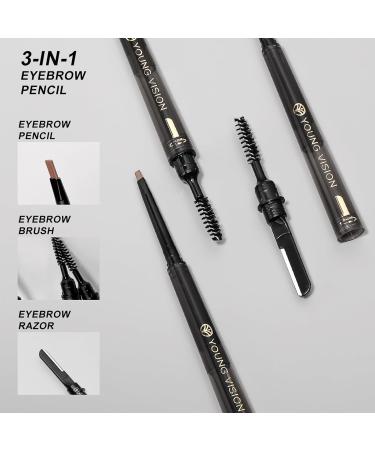 LXZJJM Microblading Eyebrow Pencil 3-in-1 Eyebrow Pencil Waterproof And Smudge-Proof Precise Brush-Tip Create Natural-Looking Brows Stay on All Day (02) - Buy Online on GoSupps.com