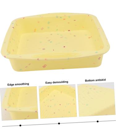 IMIKEYA 3 Pcs Cake Mold Roasting Pan Baking Pans Cupcakes Cupcake Pans Silicone Baking Molds Silicone Mold Silicone Baking Pan Non-Stick Baking Mold Silicone Bakeware Oven Silica Gel Fudge 26.5x24.5cmx3pcs Yellowx3pcs - Buy Online on GoSupps.com