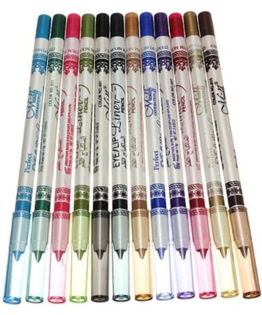 Didiseaon 12 Eyeliner Eyebrow Pencil Eyeliner Pen Eye Shadow Makeup Eyeliner Eye Liner Pencils Flash Lip Liner - Buy Online on GoSupps.com