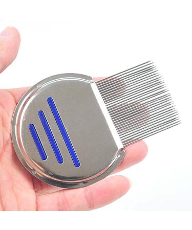 Buy Stainless Steel Lice Removal Comb - Reusable Metal with Spiral Grooves for Effective Head Lice Treatment for Kids Adults & Pets - Buy Online on GoSupps.com
