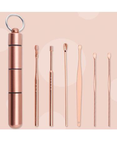 KBREE 6Pcs Stainless Steel Ear Tag Wax Remover Curette Set - Ear Cleaning Tool - Buy Online on GoSupps.com