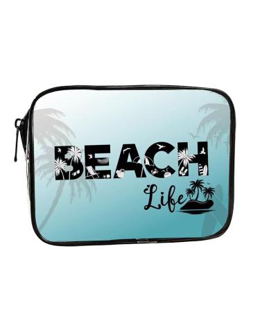 Makeup Organiser Make Up Bag: Clear PVC Travel Makeup Bag - Bag Portable Printed Cosmetic Bags for Women Girls - - Easy Clean Lightweight Perfect for Toiletries Cosmetics (G)