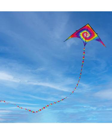 HENGDA KITE Colorful Vortex Kite - Easy to Fly, Durable Fabric, Great for Kids & Adults - Ideal for Beach, Park, Square - Perfect Gift (31.5x63) - Buy Online on GoSupps.com