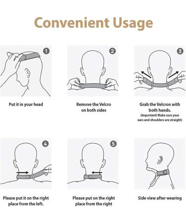 Neck Curve Corrector 360 Rotation Adjustment Neck Support Folding Design Easy to Carry Hump Corrector Suitable for Men Women Students - Buy Online on GoSupps.com