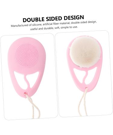 facial cleansing brush exfoliator facial brush facial scrubber exfoliator facial cleansing brush for women facial cleansing brush scrubber artificial fiber handle face - Buy Online on GoSupps.com