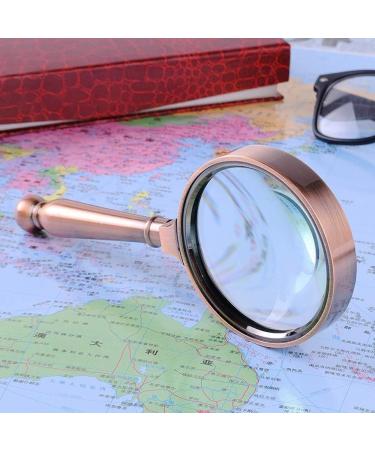 10X 80mm Reading Loupe Magnifiers Handheld Retro Detachable Handle Ideal for Reading Newspaper Map Jewellery Better Life - Buy Online on GoSupps.com
