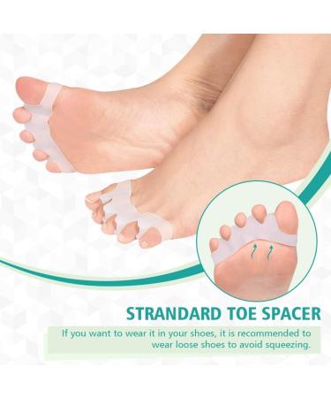 Pack of Gel Toe Separators for Big Toe Pain Relief - Unisex Foot Care Solution for Men & Women - International Shipping Available - Buy Online on GoSupps.com