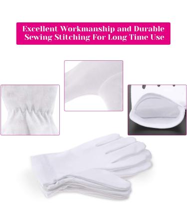 Selizo Moisturizing Gloves for Dry Hands - 3 Pairs of 100% White Cotton Gloves for Women - Hand Moisturizer Sleeping Spa Gloves for Eczema & Dry Hands - Buy Online on GoSupps.com
