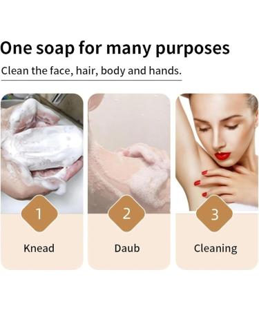  Generisch Nolvia Soap Natural Organic Bar Moisturizer and Conditioner for Face Body Hands Hydrating Gentle Cleanser for All Skin Types Dry/Sensitive Skin Friendly (1) - Buy Online on GoSupps.com