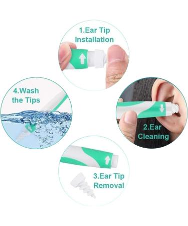 GWAWG Ear Wax Removal Tool Set - 16 Washable Soft Silicone Tips Stainless Steel Cleaner Spiral Ear Cleaner & Brush for Kids | Safe & Effective Ear Care - Buy Online on GoSupps.com