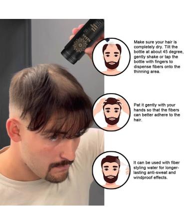 Natural Hair Building Fibers - 100% Natural Conceals Hair Loss in 15 Sec Dark Brown 1.94 Oz - International Shipping Available - Buy Online on GoSupps.com