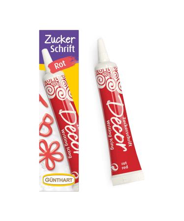 G nthart Backdecor Sugar Script Red - 25g for Beautiful Dessert Lettering & Patterns - Buy Online on GoSupps.com