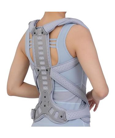 SFKLYU Corrector Escoliosis Ajustable Orthosis Cervical Thoracic Halo Brace Posture Corrector Back Support for Kyphosis Hunch Relief S Small
