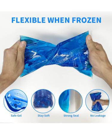 Extra Large Reusable Gel Ice Pack for Injuries - Hot & Cold Compress for Shoulder, Knee, Back, and Neck - Flexible Ice Pack for Pain Relief - 1 Pack, 8.3 x 12.4 - Buy Online on GoSupps.com