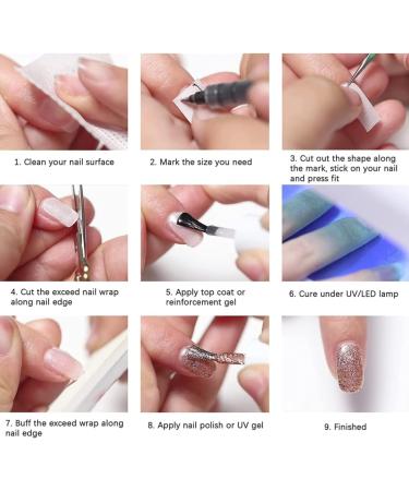 Fibreglass Nail Repair Silk Fibreglass Nail Extensions Nail Glue Stickers Silk Nail Wrap Nail Art Tool for Fingernail Repair nail protector111 - Buy Online on GoSupps.com
