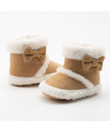 Sonsage Infant Snow Boots - Soft Anti-Skid Sole Ankle Booties for Winter - 6-12 Months (Yellow) - Buy Online on GoSupps.com