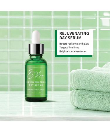 Emilia Skin Botanicals Rejuvenating Day Serum Ceramides Hyaluronic Acid & Vitamin C | Hydrating Brightening & Anti-Aging Serum for Sensitive Dull & Uneven-Toned Skin - Buy Online on GoSupps.com