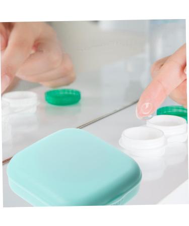 Homsfou Colored Contact Lens Container Kit | Shiny Frame Travel Case & Storage Box | International Shipping Available - Buy Online on GoSupps.com