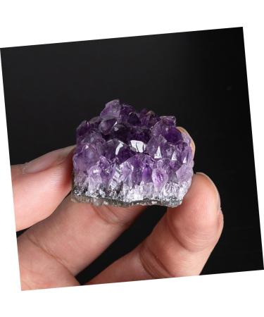 FOMIYES 2pcs Natural Crystal Cluster Natural Geode Cave Decor Meditation Stone Natural Minerals Small Piece - Buy Online on GoSupps.com