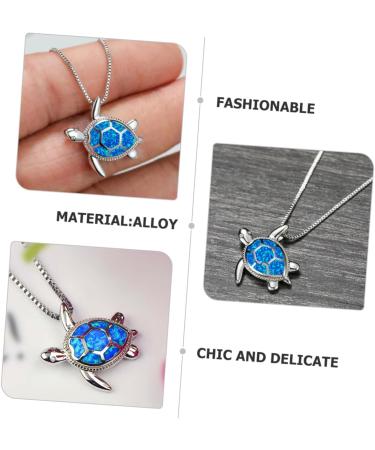 Toyvian Blue Necklace Ocean Decor The Choker Neck Chain Women Necklace Pendant Animal Miss Grace - Buy Online on GoSupps.com