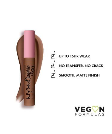 NYX Lip Lingerie XXL Matte Liquid Lipstick - Hot Caramelo 0.13 Fl Oz - Buy Online on GoSupps.com
