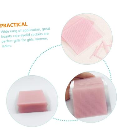 MAGICLULU 6 Sheets Double Eyelid Beauty Stickers Eye Shaping Makeup Supplies Girl Double Eyelid Sticker Invisible Tape Medical Adhesive Film Beautiful Eyes Woman Fiber Strip Pink 2.8x0.2cm Pink - Buy Online on GoSupps.com